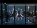 Luxury Penthouse Thunderstorm — 9 Hours Rain Sounds for Sleep | No Ads | 4K
