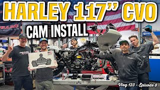 Cam Install on a 117&quot; Harley Road Glide CVO (Battle of the Baggers Ep.8) - Vlog 123