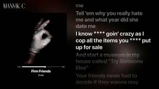 Drake - Firm Friends (Lyrics)