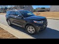 Black 2021 Ford Explorer OBD scan plus underneath view pre-purchase inspection video walk-around