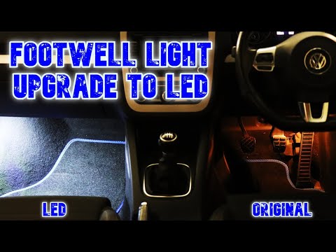 VW Scirocco / Golf / Tiguan Footwell Lights Upgrade to LED units. 5% OFF to my followers!