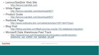 August Lenovo System x VUG with SanDisk