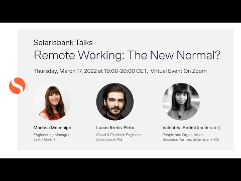 Solarisbank Talks: Remote working - the new normal?