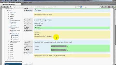 Edición de un curso de Moodle: Añadir un cuestionario. Parte 1. Añadir cuestionario y ajustar