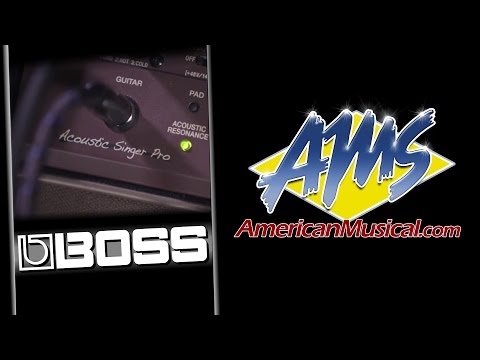 Boss Acoustic Singer Pro Overview - Boss Acoustic Singer Pro Acoustic Guitar Amplifier