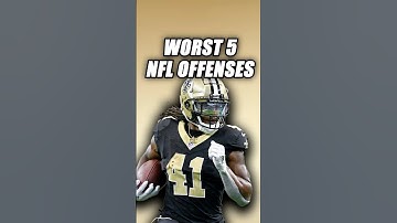 WORST 5 Offenses in the NFL ❌🏈#nfl #PatrickMahomes #football #shorts #nflpicks #fantasyfootball