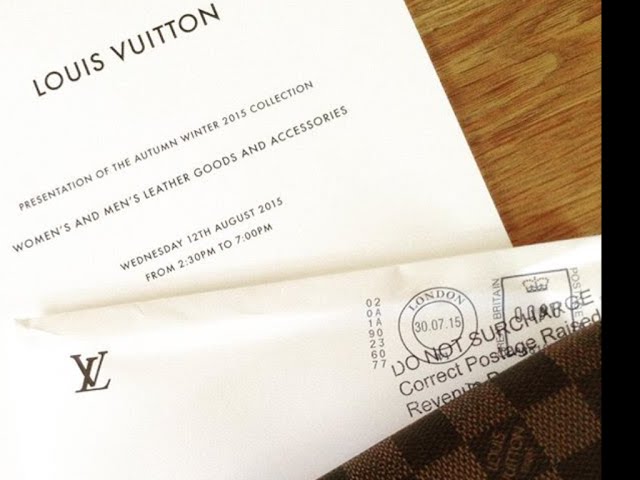 My Louis Vuitton invitation 😍🎉 