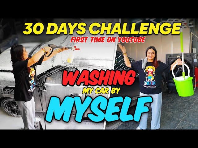 Washing My Own Car🚗 DAY 1 ✅ 30 DAYS CHALLENGE🔥- Kirti Mehra class=