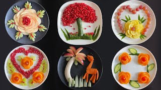 Top 6 Fruits Decoration Ideas \/ Super Fruits Decoration \/ Fruit curving \& cutting Hacks \/Fruits Art