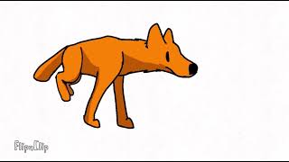 Wolf run cycle (glitchy)