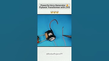 Powerful Arcs Generator 🔥 Flyback Transformer with ZVS #shorts #electronics @ATdiy