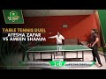 Table Tennis Duel 🏓 | Ayesha Zafar 🆚 Rameen Shamim ⭐
