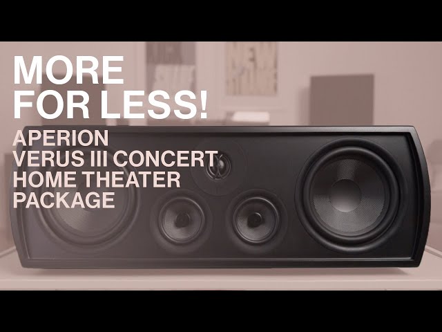 Aperion Audio Verus III Concert Home Theater System Review  HD 1080p