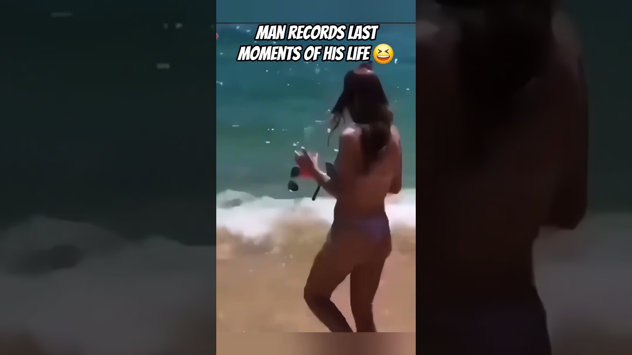 Man records his last moments! Best not to risk your life 😆 #funny #relatable ##memes