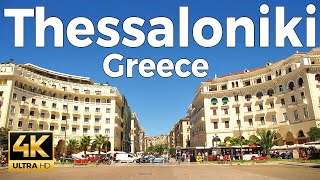 Thessaloniki, Greece Walking Tour (4k Ultra HD 60fps) – With Captions