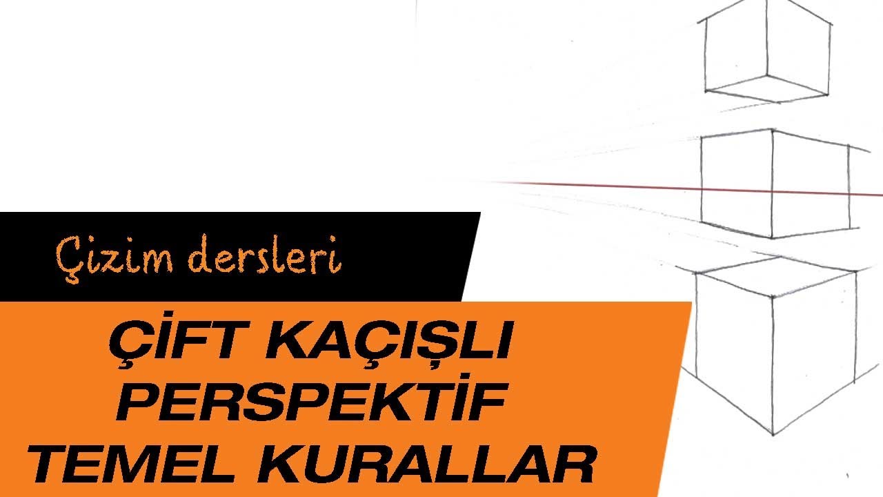 İmgesel çizim dersleri( çift kaçışlı perspektif temel kurallar)