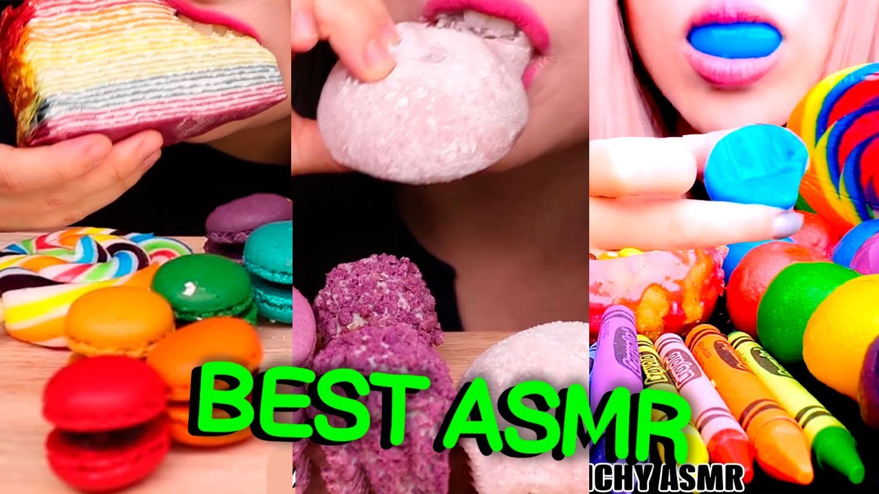 Best of Asmr eating compilation - HunniBee, Jane, Kim and Liz, Crunchy ASMR, Sas PART 79