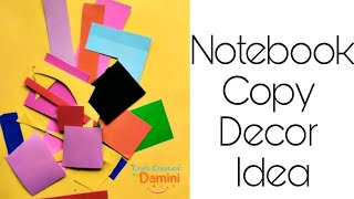 Notebook Copy Decorations/School Hacks/copy decor idea/schools ideas/school projet