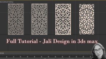 How to Make CNC Jali Design in 3D Max || Different types of Jali Design in 3ds Max Tutorial