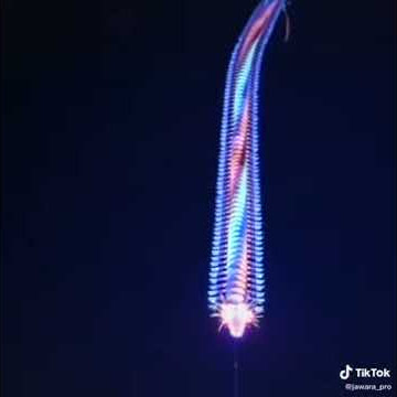 #tiktok #viral layangan naga full sinar lampu
