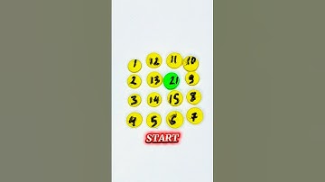 Draw a starlight line with numbers 1 to 21 #drawing #line #maths #quiz #shorts