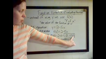 Function Notation and Evaluating Functions