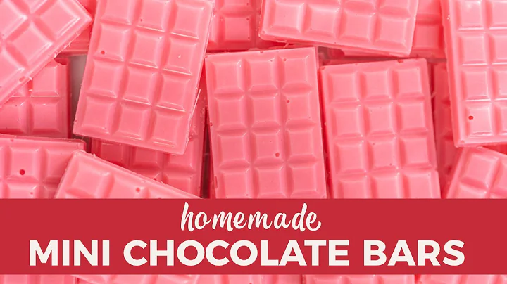 Homemade mini chocolate bars