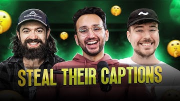 Create Captions Like Mr.Beast, Alex Hormozi & Ali Abdaal