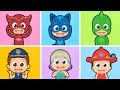 🙆🏻 Head, Shoulders, Knees and Toes with Superheroes and their puppy friends 🙅🏻 Music for kids