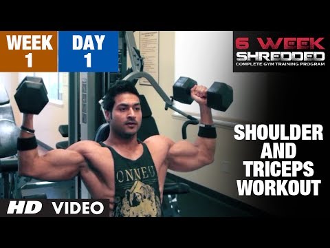 Week : Day  - Shoulder, Triceps and Upper Abs Workout | Guru Mann  Week Shredded Program Week : Day  - Shoulder, Triceps and Upper Abs Workout | Guru Mann  Week Shredded Program