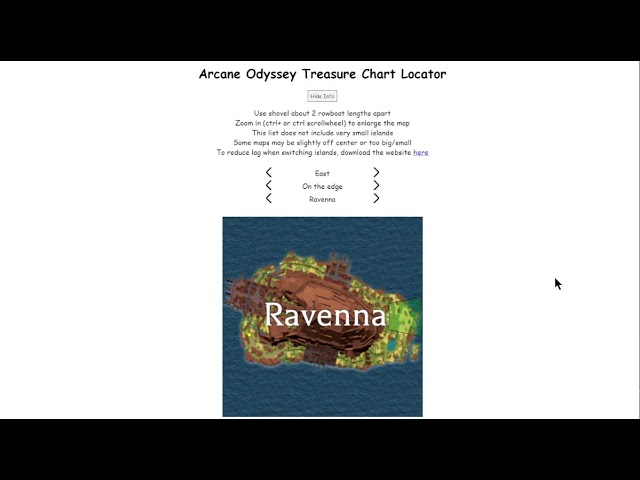 Help me with a Ravenna treasure chart - Exploring - Arcane Odyssey