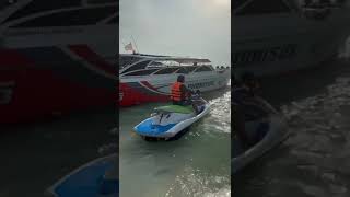my daddy driving  water bike  in THAILAND