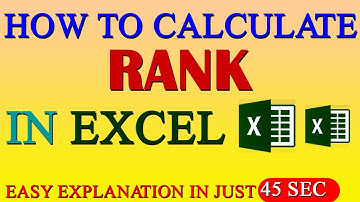 How to Calculate Rank in Excel | Excel Ranking Formula Tutorial (2025) #excel #exceltipsandtricks