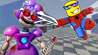 SPIDERMAN vs MISS ANI-TRON... in Roblox