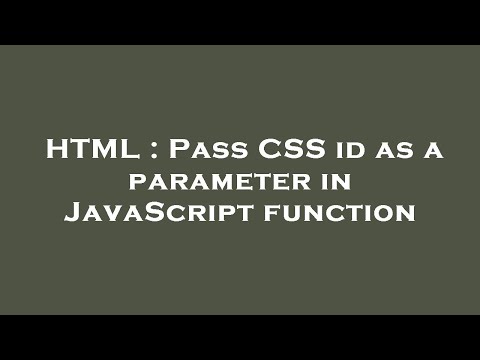 HTML : Pass