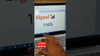 Type 📶 Signal Symbol in 1 Second | Hidden MS Word Shortcut Key in Hindi 💻🔥#shortcutkey