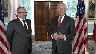 Secretary Tillerson Meets with  the Crown Prince of Bahrain