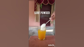 Turmeric powder and surf experiment #shorts