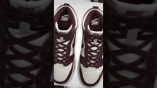 NIKE WMNS DUNK HIGH BURGUNDY CRUSH/BURGUNDY CRUSH-SAIL/DD1869-601 screenshot 5