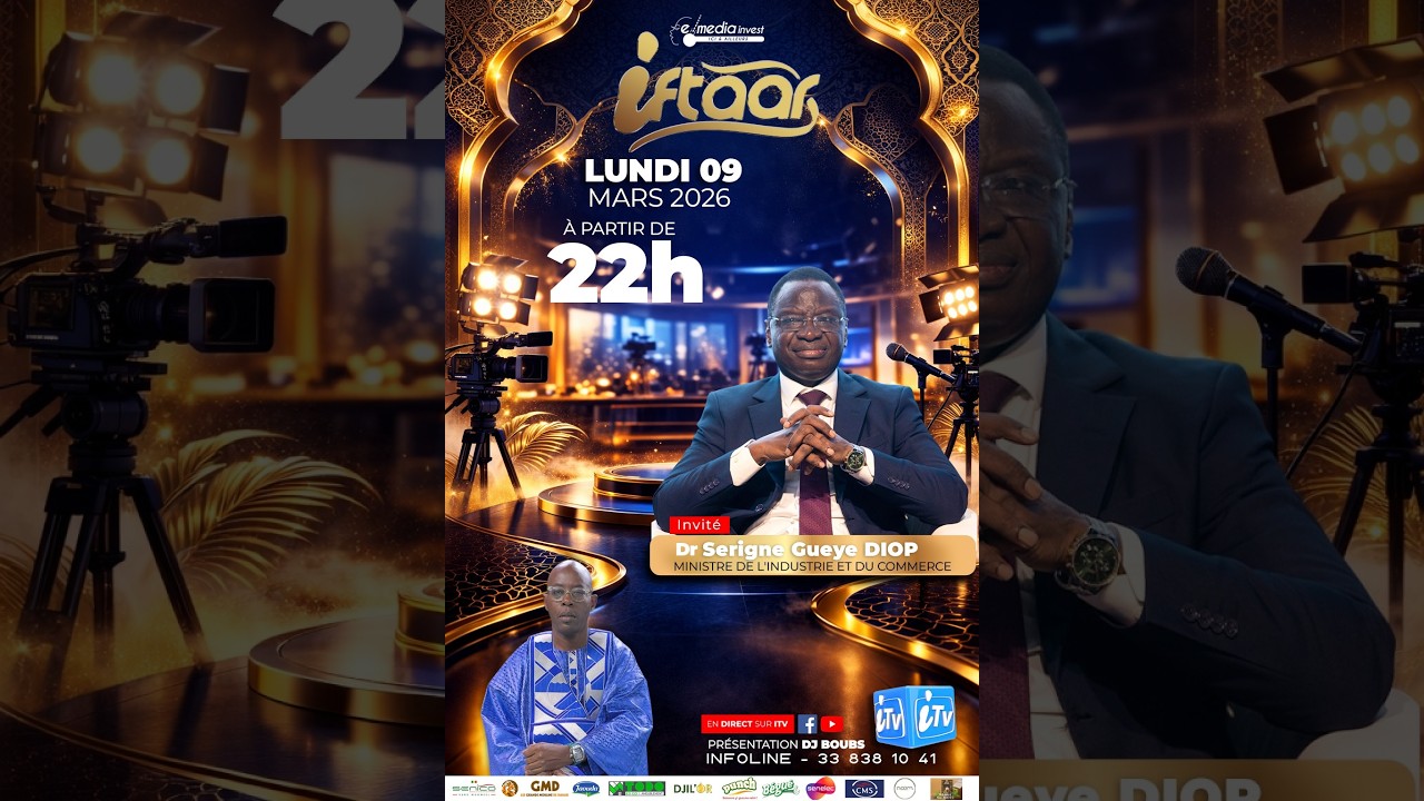 🛑 |DIRECT| IFTAAR  DU 09 MARS 2026 AVEC DJ BOUBS INVITE DR SERIGNE GUEYE DIOP