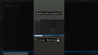 Install live server in vs code⚡⚡ | Under 1 min |#shorts #viral #coding #programming #youtubeshorts