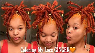 Coloring My Locs GINGER!!!