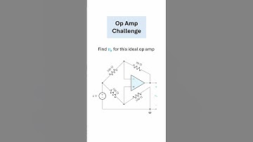 Ideal Op Amp Circuit Challenge Question #electrical #electricalengineering