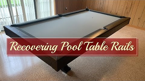 Recovering a Set of Brunswick Pool Table Rails