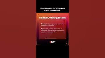 Rust Console Next Gen Update Xim & Zen Users Banned…#shorts #rust #rustconsole