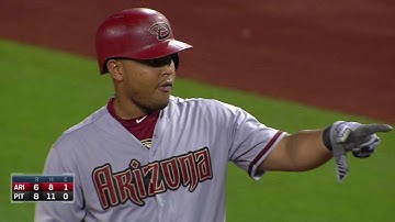 ARI@PIT: Tomas lines single to center to plate Hill