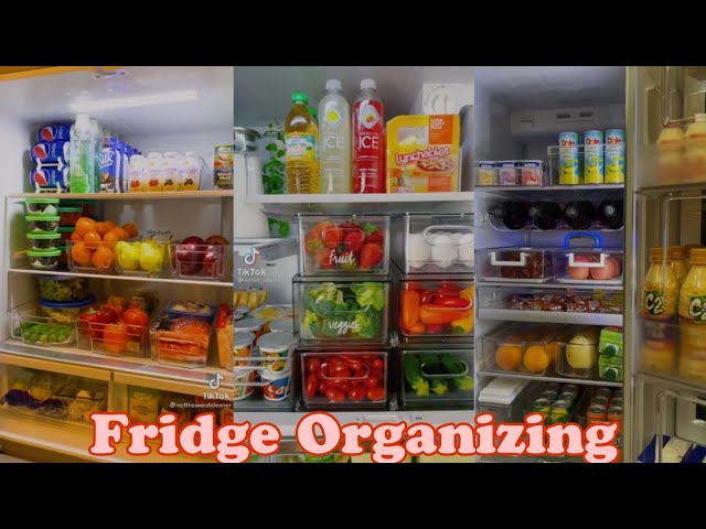 How to maximize your fridge space 🏡#asmr #organization #milk #fridge , Organizing The Fridge