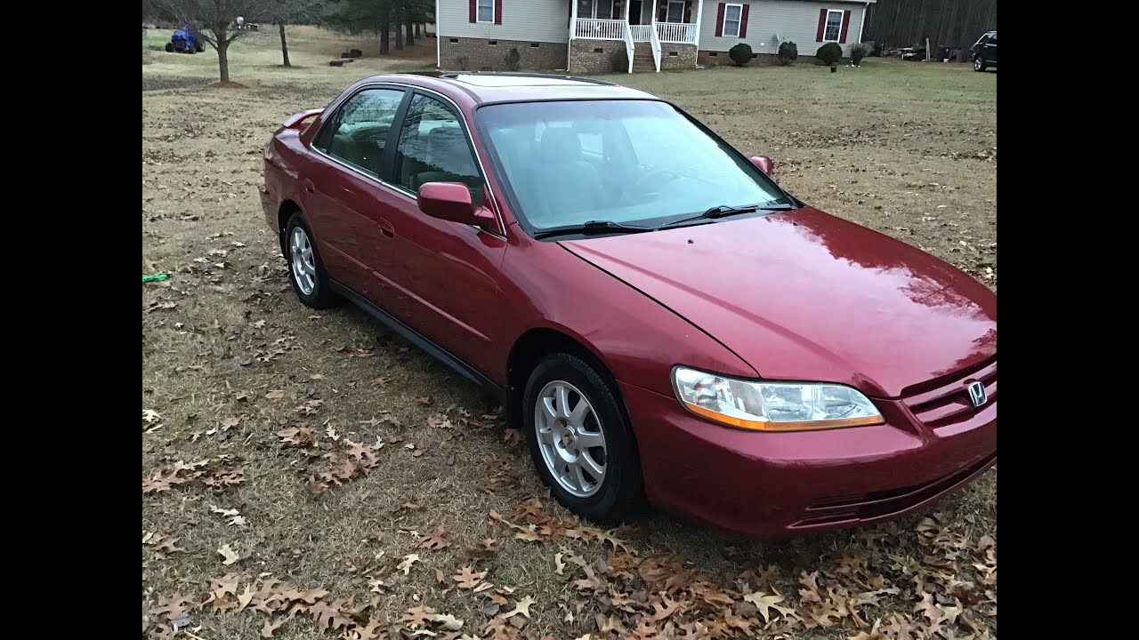 2002 Honda Accord Special Edition Run - YouTube