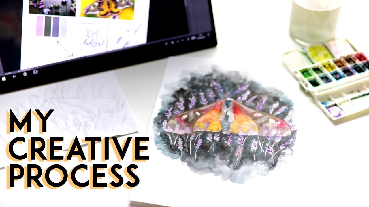 My Creative Process from Start To Finish · Creating a Painting in One ...
