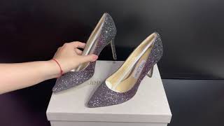 JIMMY CHOO - ROMY 85MM TRIOCOLOR GLITTER PUMPS | UNBOXING